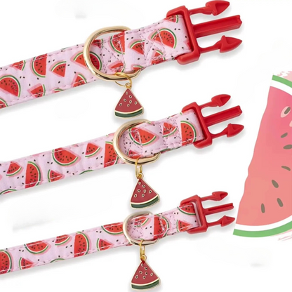 Adjustable Fruit-Themed Pet Collar with Metal Charm – Lightweight and Fun for Small Dogs and Cats 6