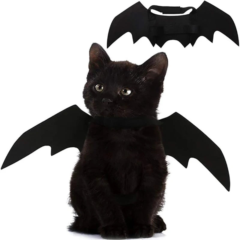 Adjustable Halloween Bat Wings Costume for Cats and Dogs – Lightweight Pet Accessory for Parties and Photoshoots 0