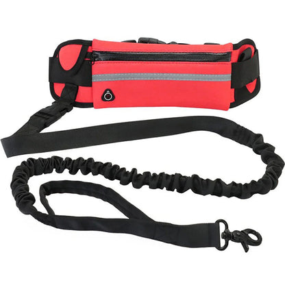 Adjustable Hands-Free Dog Leash with Hip Bag – Comfortable for Running and Walking, Reflective Safety Features 9