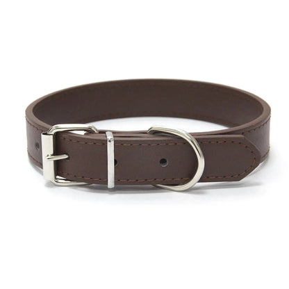 Adjustable Leather Dog Collar for Small and Medium Pets – Comfortable and Durable Design 0
