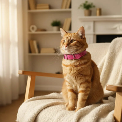 Adjustable Leather Dog Collar for Small and Medium Pets – Comfortable and Durable Design 8