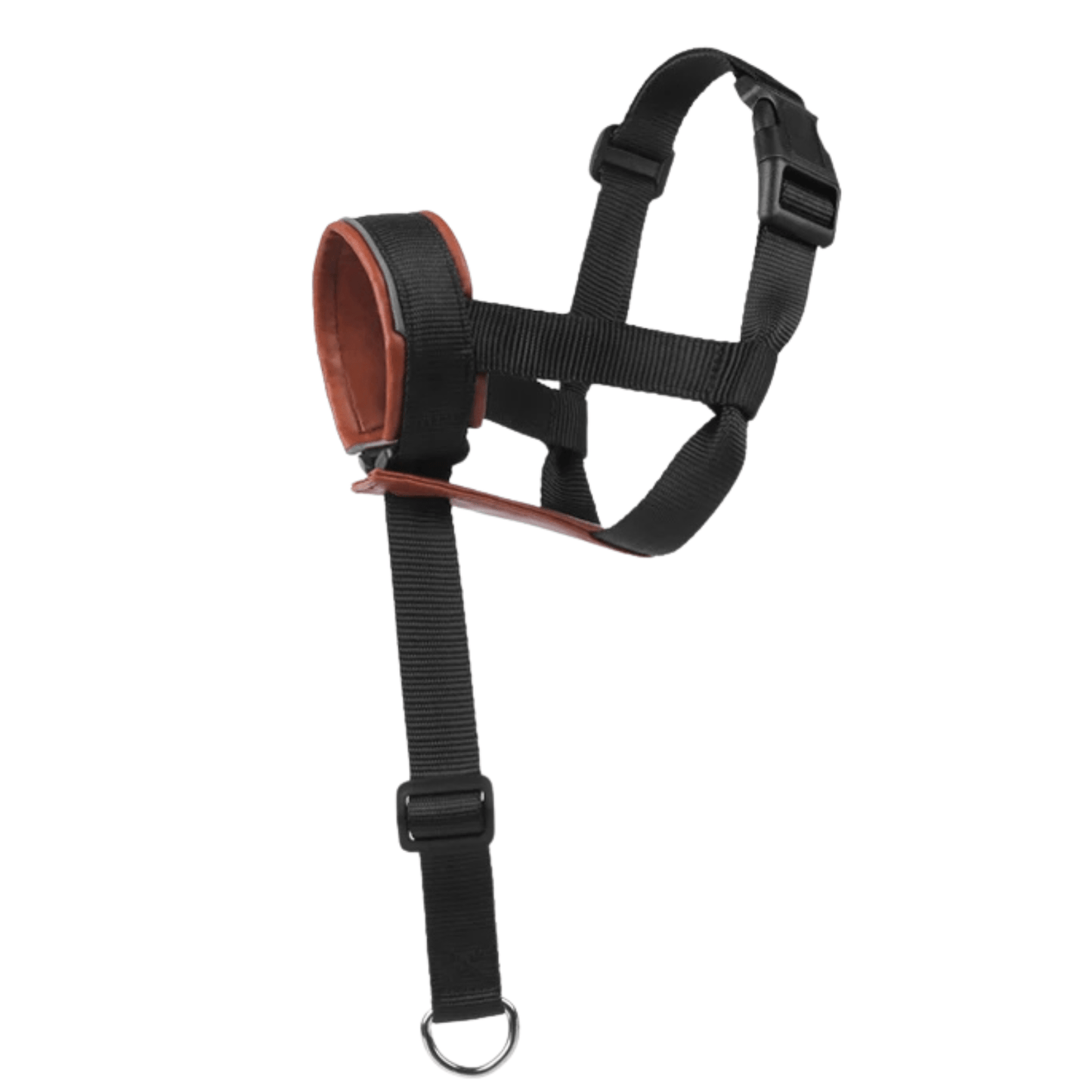 Adjustable Leather Dog Muzzle for Biting – Comfortable Basket Muzzle with Reflective Strips and Anti-Shock Design 8