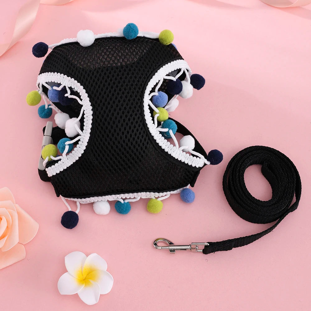 Adjustable Mesh Dog Harness for Summer – Lightweight, Breathable, Colorful Design, Comfortable Fit for Small to Medium Dogs 0