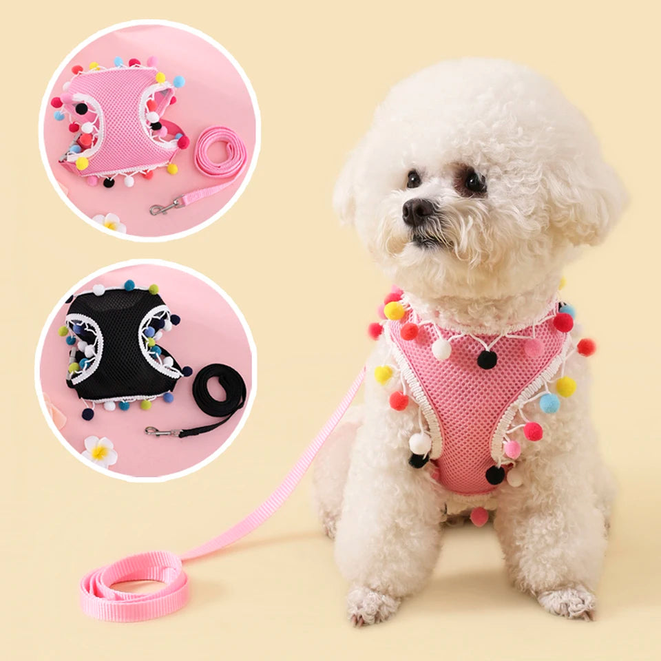 Adjustable Mesh Dog Harness for Summer – Lightweight, Breathable, Colorful Design, Comfortable Fit for Small to Medium Dogs 2