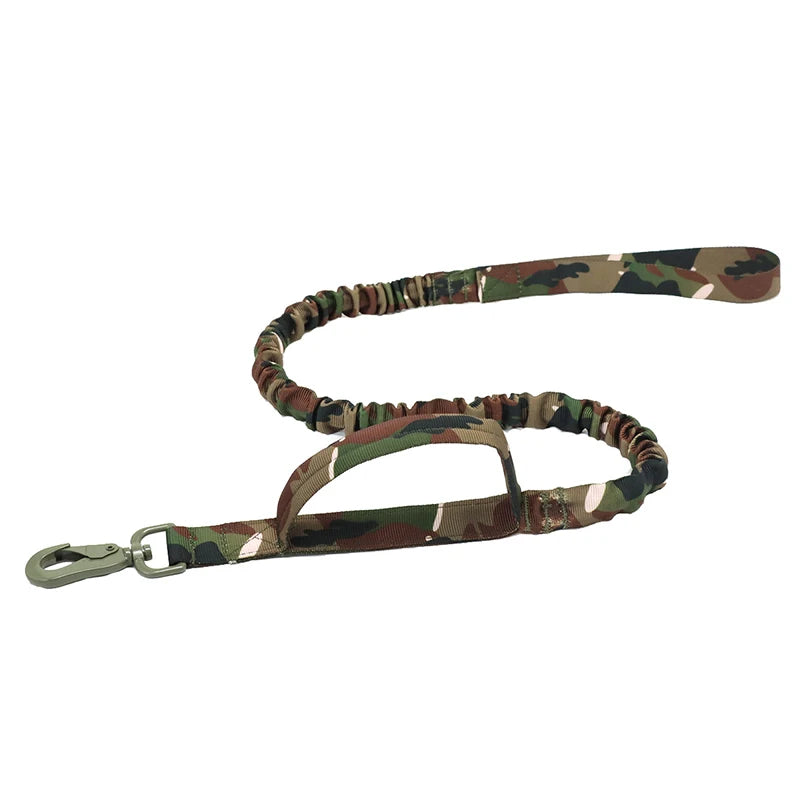 Adjustable Military Dog Leash with Comfortable Handle – Durable Nylon, 105-145 cm Length for Training and Outdoor Use 0