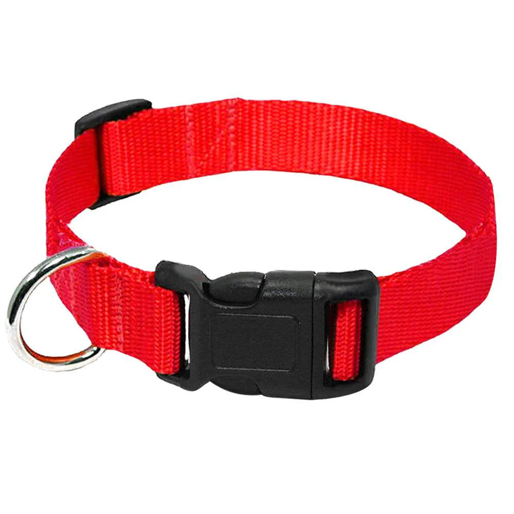 Adjustable Nylon Dog Collar - Durable, Comfortable, and Stylish for Small to Large Breeds 9