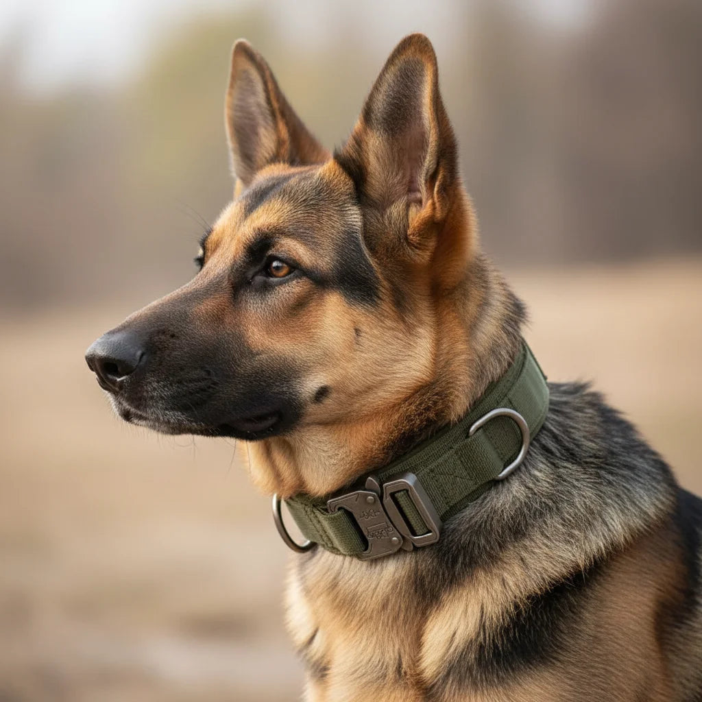 Adjustable Nylon Dog Collar for Large Dogs – Durable, Reflective, Comfortable Fit for Daily Walks and Training 2