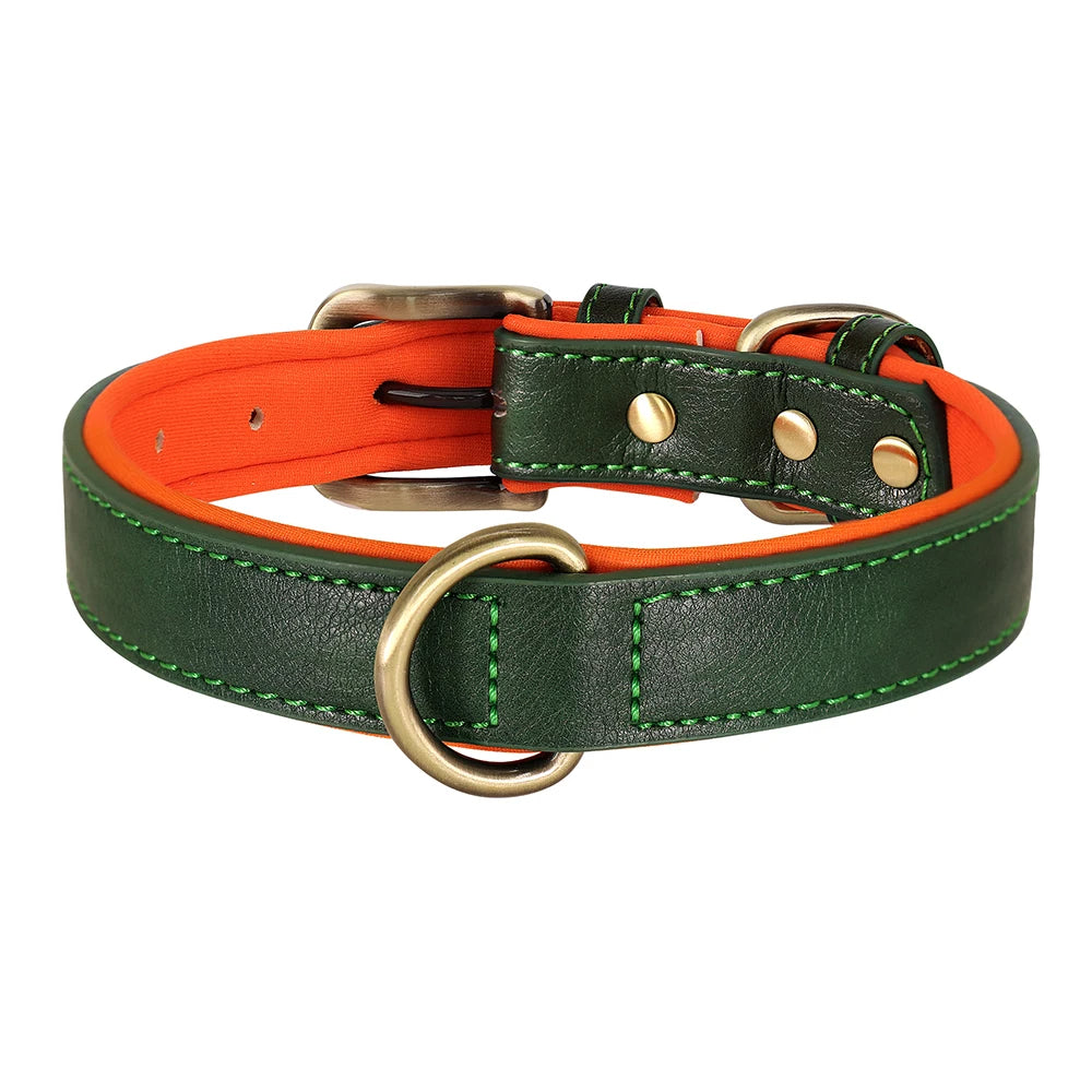 Adjustable PU Leather Dog Collar for Small to Medium Breeds – Comfortable and Stylish 2