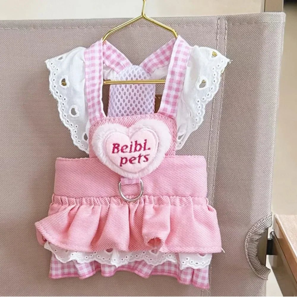 Adjustable Pink Dog Harness for Comfort and Style – Best Dog Harness for All Sizes, Breathable Fabric, Easy On and Off 3