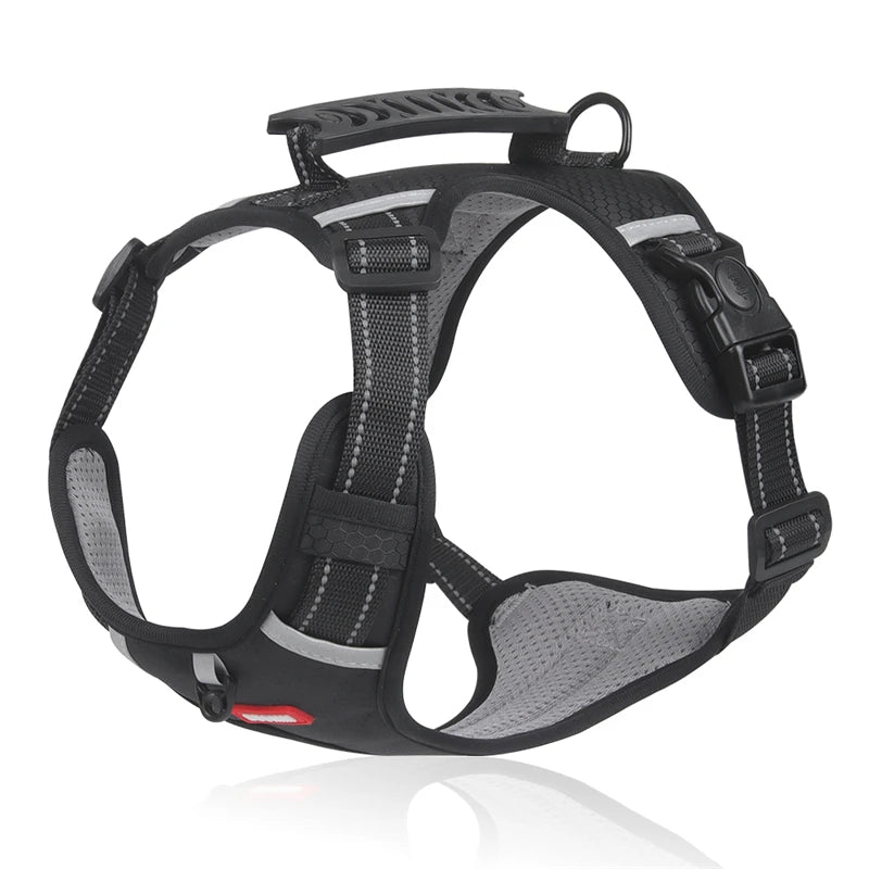 Adjustable Reflective Dog Harness with Handle – Comfortable Nylon Walking Harness for All Sizes 0