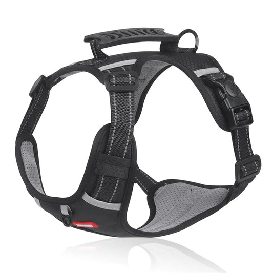 Adjustable Reflective Dog Harness with Handle – Comfortable Nylon Walking Harness for All Sizes 0