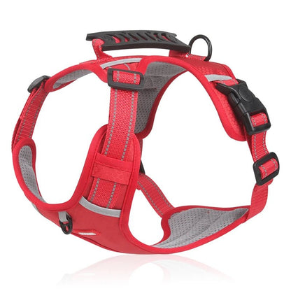 Adjustable Reflective Dog Harness with Handle – Comfortable Nylon Walking Harness for All Sizes 9