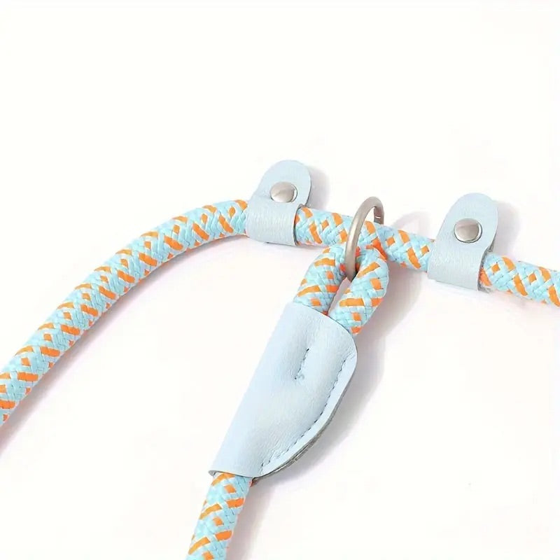 Adjustable Reflective Dog Leash for Medium and Large Dogs – Durable No-Pull Nylon Design for Safe Nighttime Walks 2