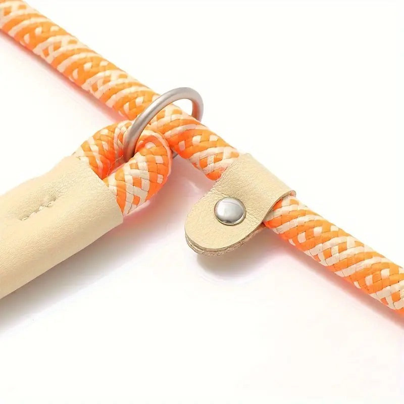 Adjustable Reflective Dog Leash for Medium and Large Dogs – Durable No-Pull Nylon Design for Safe Nighttime Walks 3