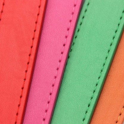 Adjustable Solid PU Leather Dog Collar for Comfort and Durability 2