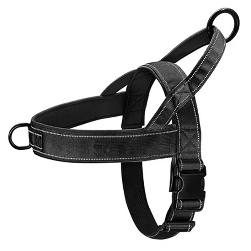 Adjustable Tactical Dog Harness for Medium and Large Dogs – Lightweight Durable Nylon for Training and Outdoor Use 0