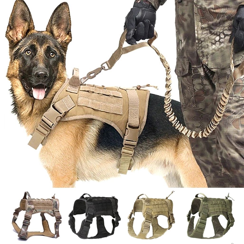 Adjustable Tactical Dog Harness with Handle – Durable Safety Harness for Comfort and Control, Perfect for Active Dogs 1