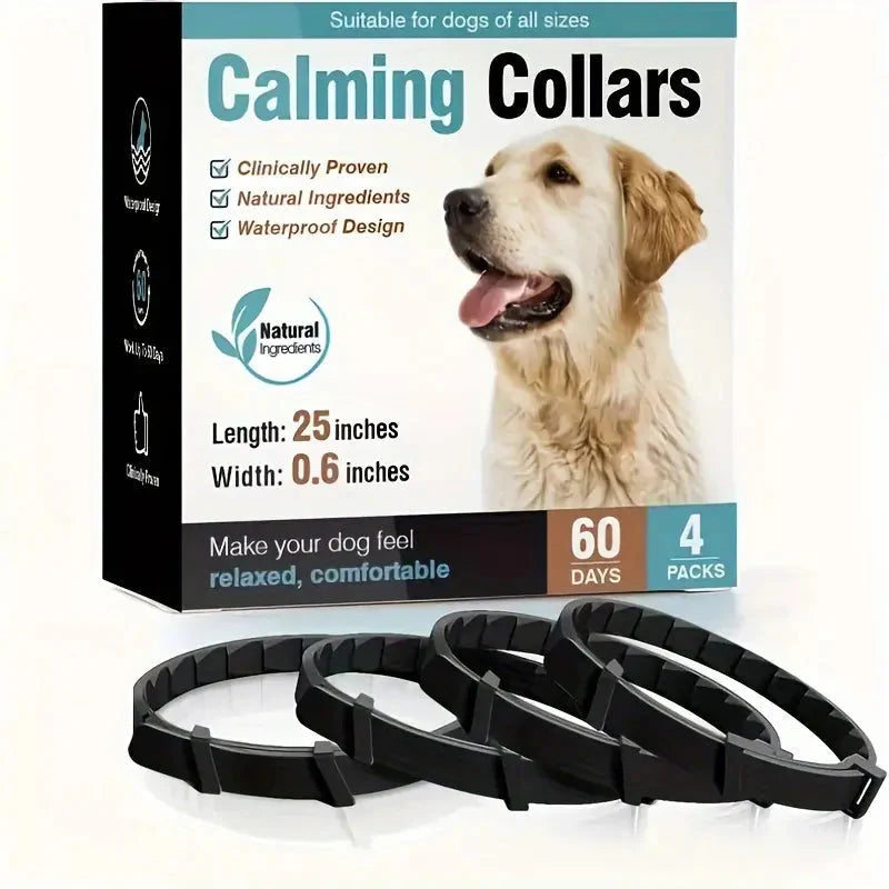 Adjustable Waterproof Dog Calming Collar for Anxiety Relief – 25 Inches, Clinically Proven, Fast-Acting, Suitable for All Breeds 7
