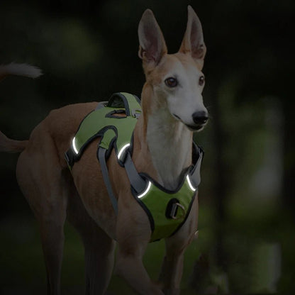 Adjustable Waterproof Dog Harness for Medium and Large Dogs – Reflective Strips for Safety and Comfort 8