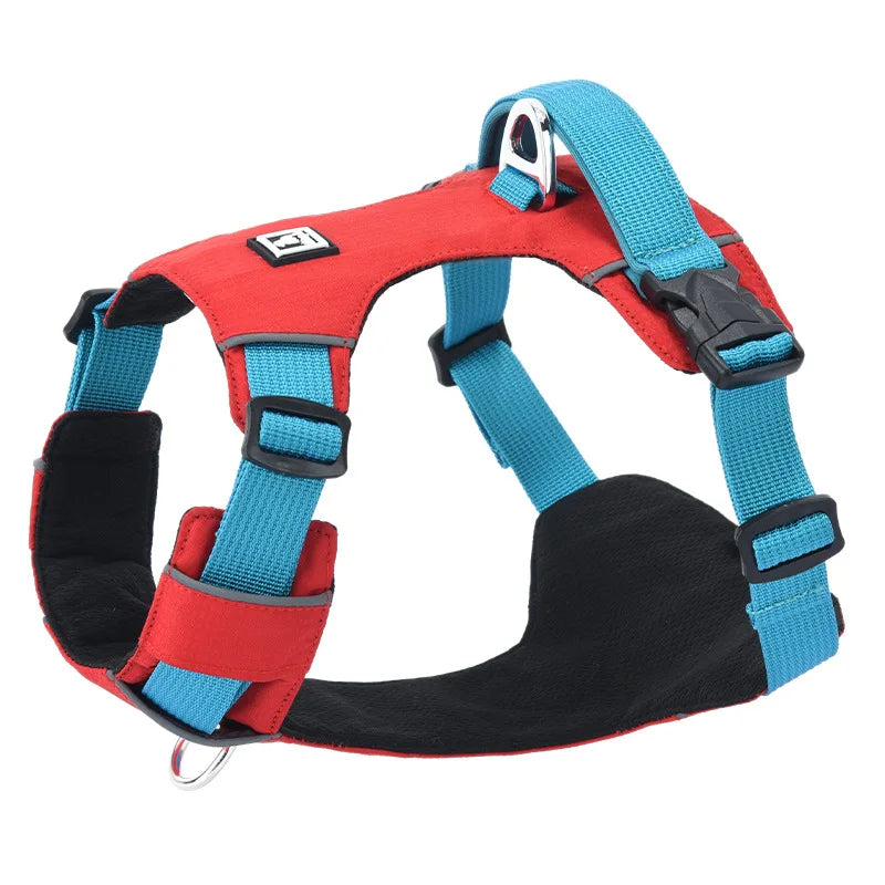 Adjustable Waterproof Dog Harness with Reflective Accents for Medium to Large Breeds – Comfortable Soft Padding and Secure Leash Attachment 7