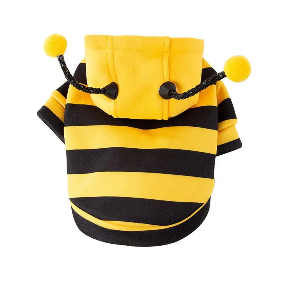 Adorable Bee Pet Hoodie for Small and Medium Dogs and Cats – Warm and Cozy Costume 3