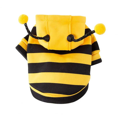 Adorable Bee Pet Hoodie for Small and Medium Dogs and Cats – Warm and Cozy Costume 3