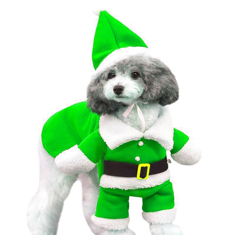 Adorable Santa Claus Costume for Small Pets – Cozy Winter Outfit for Dogs and Cats 1