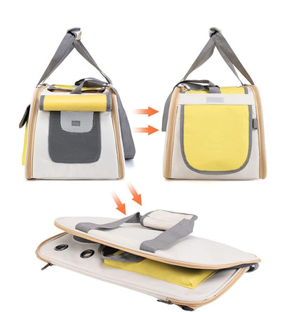 Airline Approved Pet Carrier for Cats and Small Dogs – Comfortable, Spacious, and Breathable Design with Adjustable Shoulder Strap 5