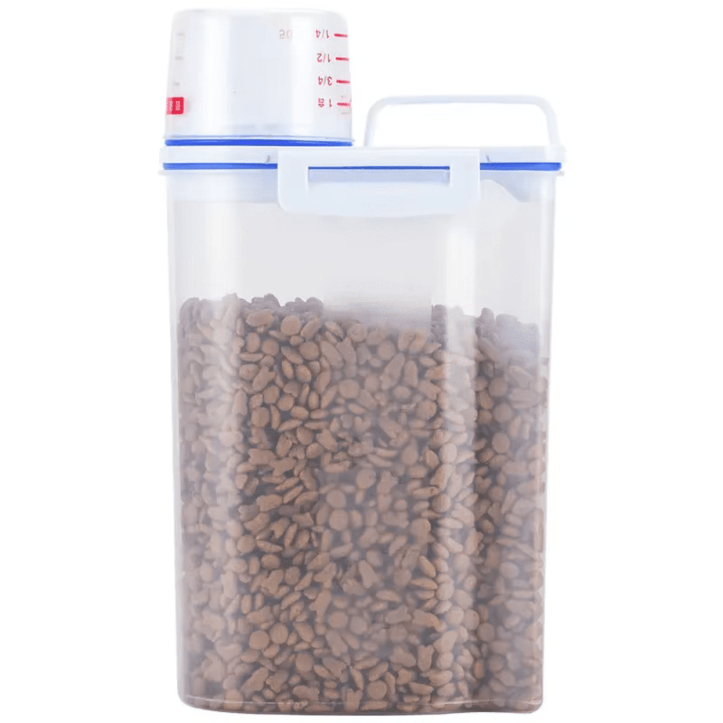 Airtight Dog Food Storage Container with Measuring Cup – Moisture-Resistant Plastic, 1.5kg & 2kg Sizes, Keeps Food Fresh 0