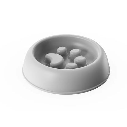 Anti-Gobble Slow Feeder Dog and Cat Bowl - Paw Print Design, Non-Slip, Dishwasher Safe, Promotes Healthy Eating 7