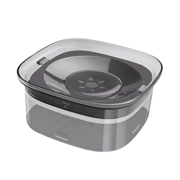 Anti-Spill Pet Bowl for Dogs – 2 Liter Capacity, Splash-Resistant, Durable PVC Design 1