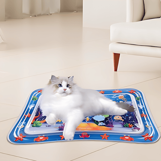 AquaHaven Water Play Mat for Cats – Durable, Water-Resistant, Indoor/Outdoor Fun and Exercise 0