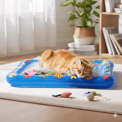 AquaHaven Water Play Mat for Cats – Durable, Water-Resistant, Indoor/Outdoor Fun and Exercise 3