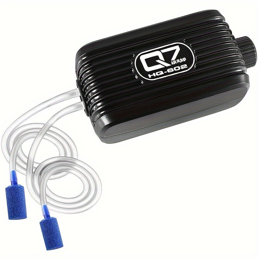 Aquarium Air Pump with Adjustable Airflow – Double Output for Fresh and Saltwater Aquariums up to 378 Liters 6