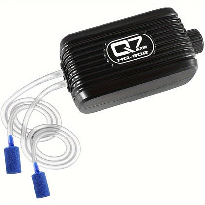 Aquarium Air Pump with Adjustable Airflow – Double Output for Fresh and Saltwater Aquariums up to 378 Liters 6