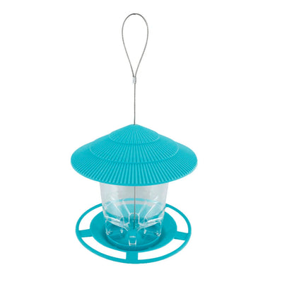 Automatic Bird Feeder with Hexagonal Design – Weatherproof Hanging Seed Distributor for Garden, Holds 1.2kg 1