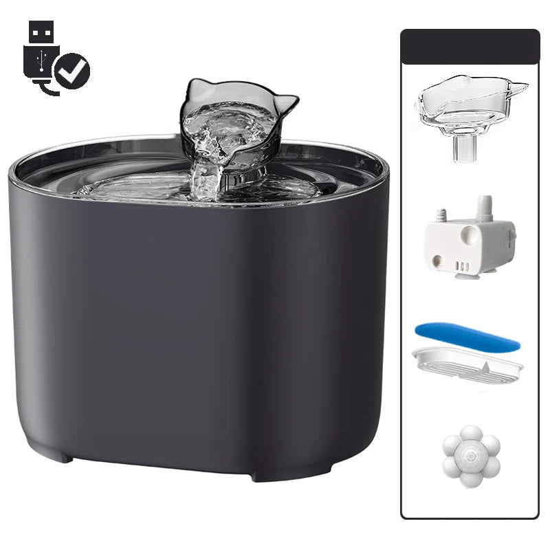Automatic Cat Water Fountain 2.2L with Smart Sensor and Ultra-Quiet Pump – Best Dog and Cat Drinking Fountain for Fresh Hydration 7