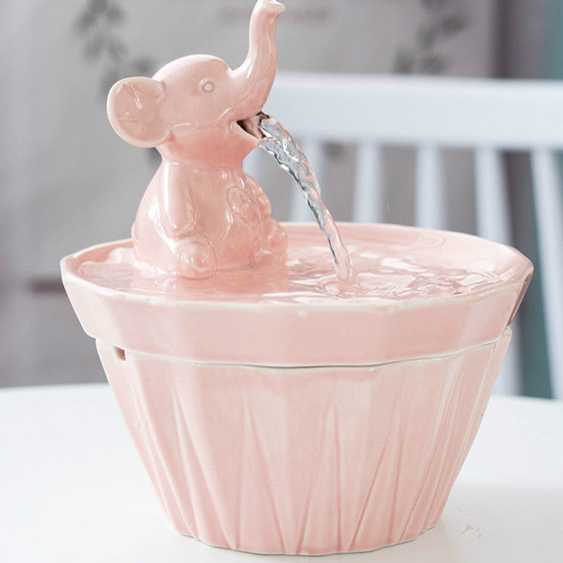 Automatic Ceramic Cat Water Fountain with Smart Sensor – 1.2L Capacity for Dogs and Cats, Continuous Flow Pet Drinking Fountain 1