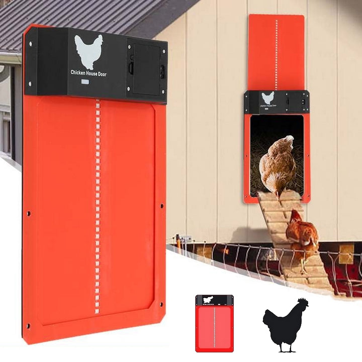 Automatic Chicken Coop Door with Timer and Light Sensor – Weatherproof Aluminum Design, Safe and Easy to Install 5