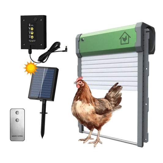 Automatic Chicken Door with Remote Control and Light Sensor – Weatherproof Safety Hatch 0