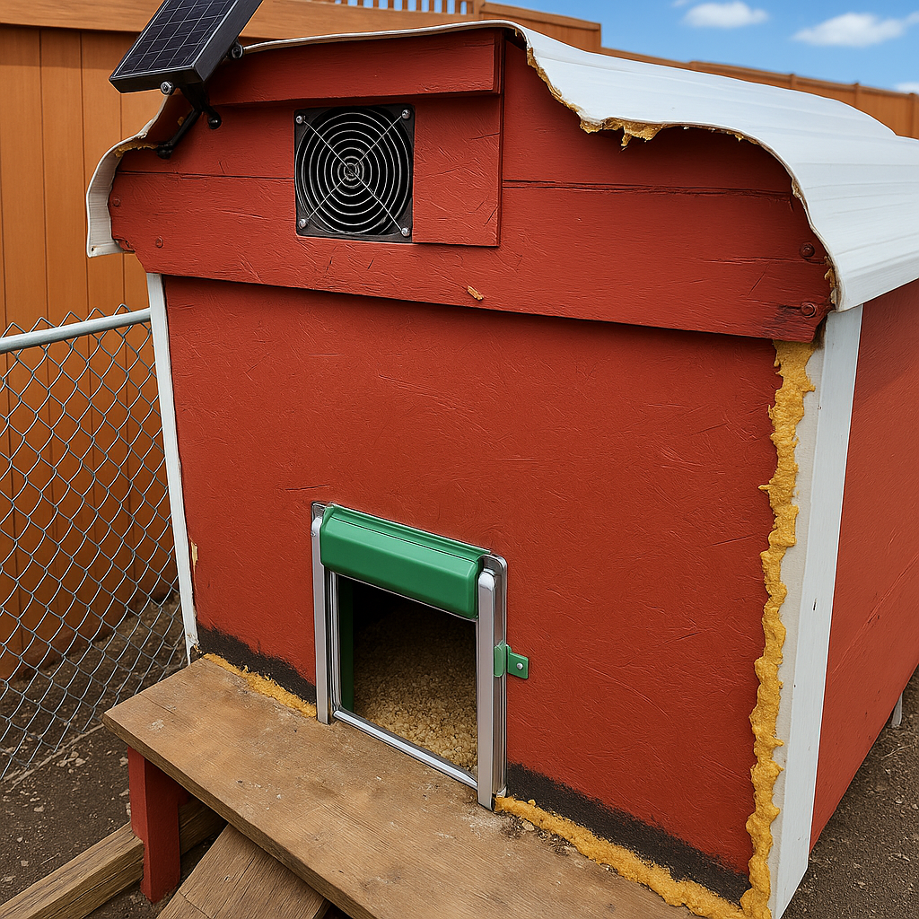 Automatic Chicken Door with Remote Control and Light Sensor – Weatherproof Safety Hatch 4