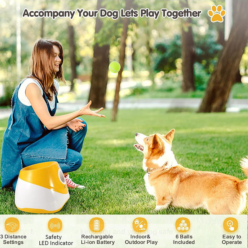 Automatic Dog Ball Launcher – Interactive Fetch Toy with Adjustable Settings 2