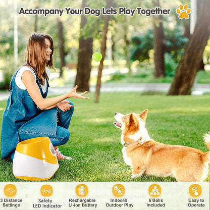 Automatic Dog Ball Launcher – Interactive Fetch Toy with Adjustable Settings 2