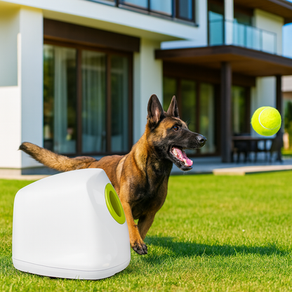 Automatic Dog Ball Launcher for Small Dogs – Interactive Fetch Machine with Adjustable Distance Settings and Motion Sensor Technology 0