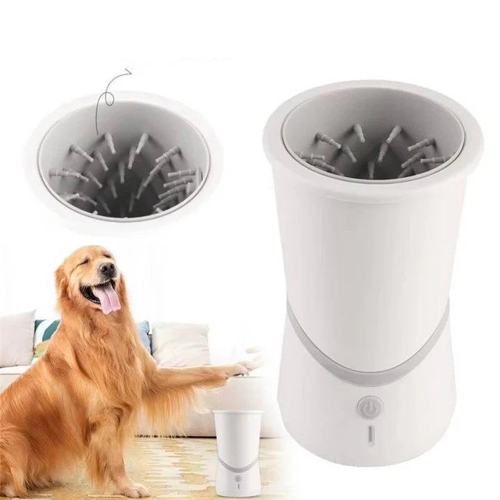 Automatic Dog Paw Cleaner with 360° Rotating Brush – Rechargeable Gentle Silicone Paw Washing Device 4
