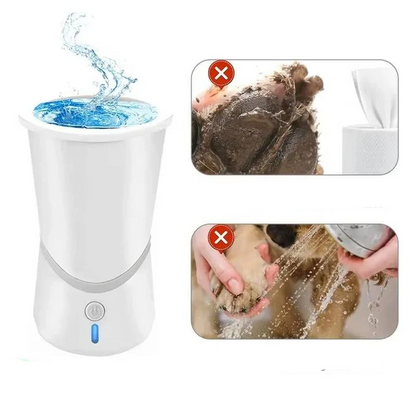 Automatic Dog Paw Cleaner with 360° Rotating Brush – Rechargeable Gentle Silicone Paw Washing Device 7