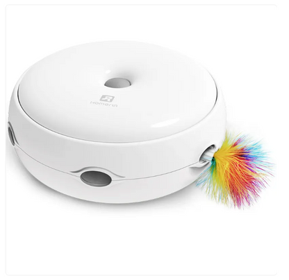Automatic Interactive Cat Toy with Rainbow Feather – Engaging Play for All Cats 0