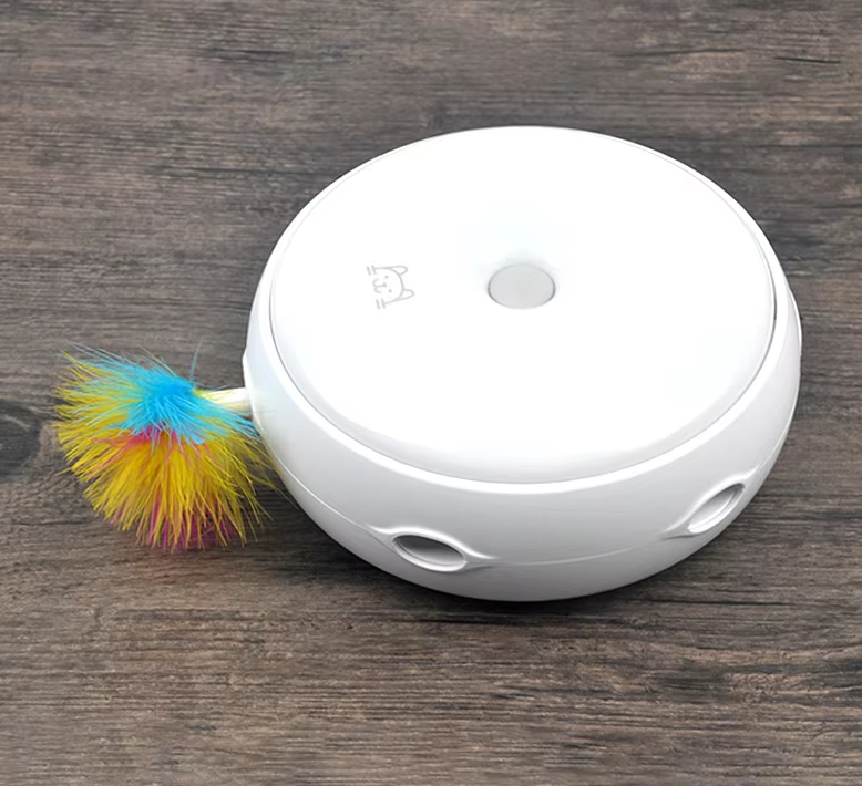 Automatic Interactive Cat Toy with Rainbow Feather – Engaging Play for All Cats 3