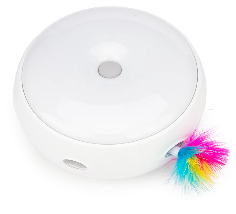 Automatic Interactive Cat Toy with Rainbow Feather – Engaging Play for All Cats 4