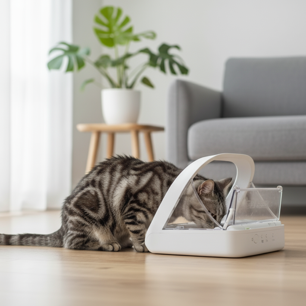 Automatic Microchip Pet Feeder for Wet & Dry Food – Selective Feeding Technology for Cats and Dogs 1